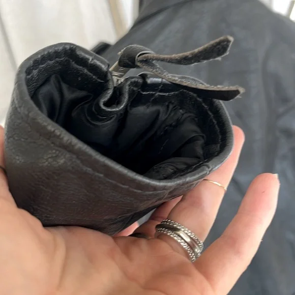 Vintage Leather Biker Moto Jacket Coat - Small - Picture 4 of 5